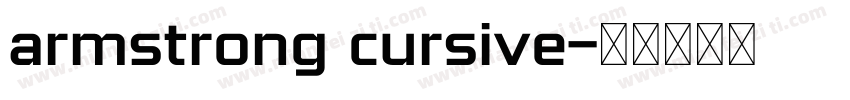 armstrong cursive字体转换